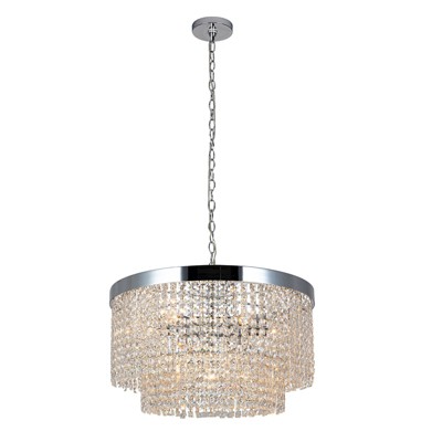 LLHZSY 15-Light Modern Linear Large Sputnik Clear Glass Globe Bubble Chandelier - 44 9/10in.