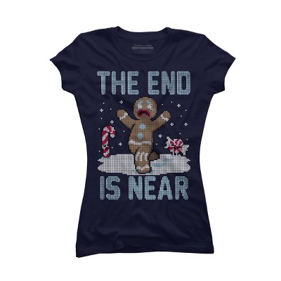 Junior's Design By Humans Christmas Is Near! By Raffiti T-Shirt