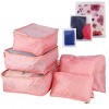 Racxily 9Pcs/Set Clothes Storage Bags Water-Resistant Travel Luggage Organizer Clothing Packing Cubes for Blouse Hosiery Stocking - 3 of 4