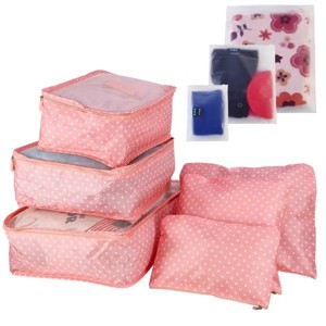 Racxily 9Pcs Clothes Storage Bags Water-Resistant Travel Luggage Organizer Clothing Packing Cubes - 1 of 2