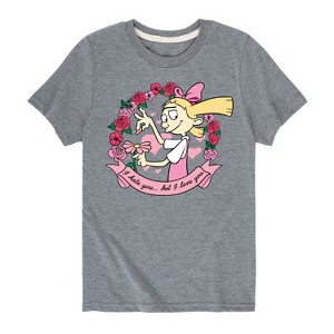 Boys' - Hey Arnold! - Valentine's I Love You Short Sleeve Graphic T-Shirt - 1 of 4