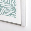 Heather Dutton Flowing Leaves Seafoam Metal Framed Art Print - Deny Desings - 3 of 3
