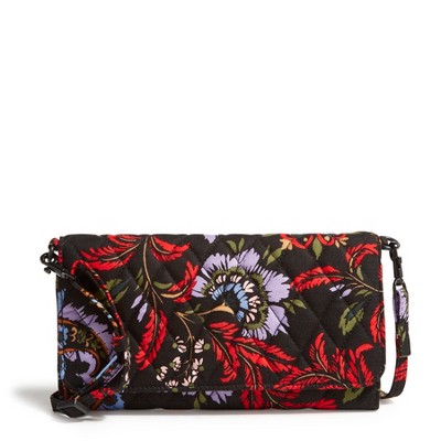 Vera Bradley Women's Outlet Cotton Wallet Crossbody