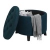 Breighton Home Designs4Comfort Round Storage Ottoman - 4 of 4