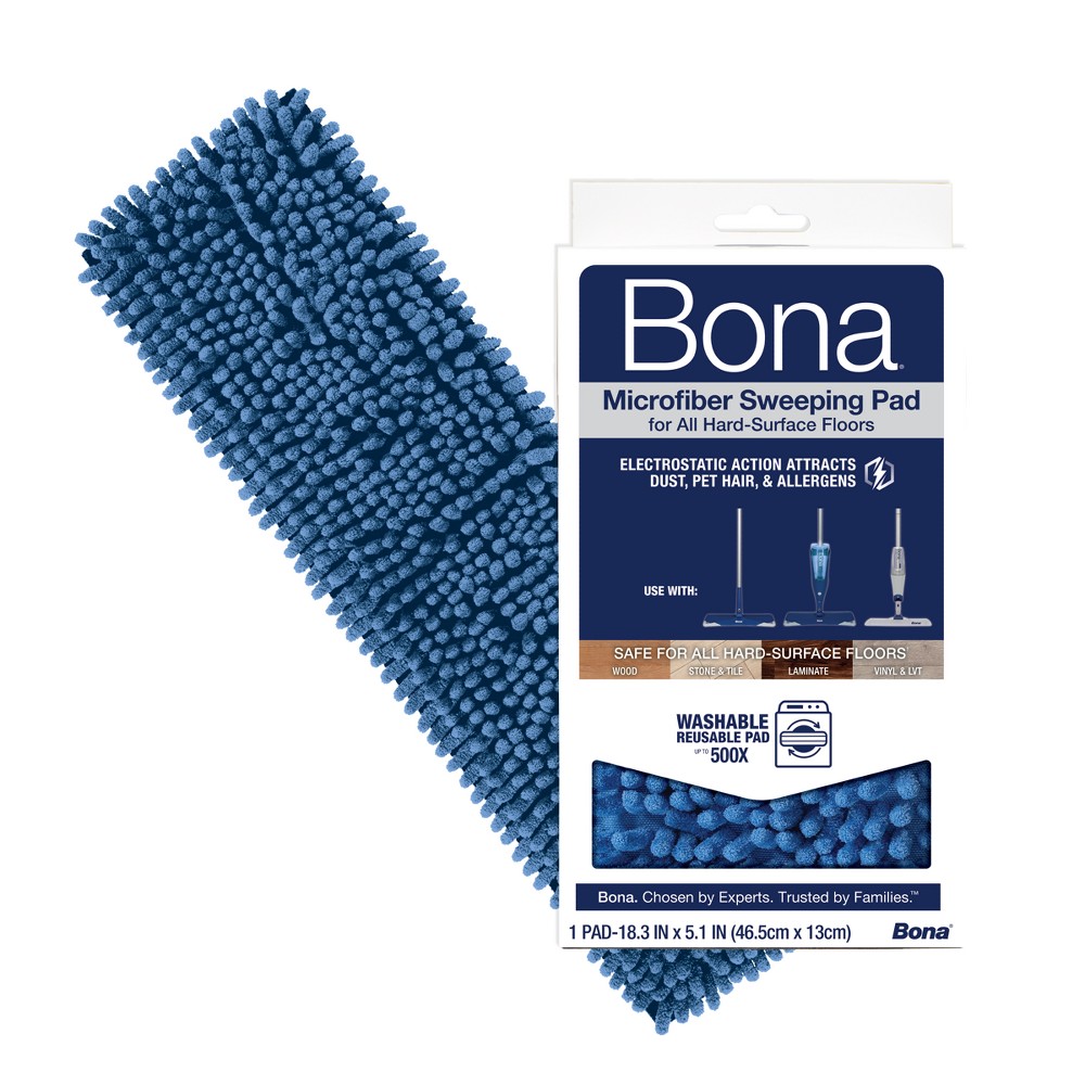 Photos - Garden & Outdoor Decoration Bona Pet System Microfiber Sweeping Pad: Non-Abrasive, Reusable, For Laminate and Wood Surfaces 