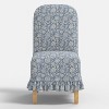 Rounded Back Slipcovered Dining Chair with Ruffle - Threshold™ - 2 of 4