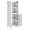 vidaXL Bathroom Cabinet White Solid pine wood 15.7 in x 13.4 in x 43.3 in - 4 of 4