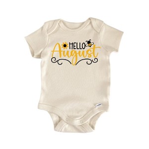 Hello August - Baby Boy Girl Clothes Infant Onesie® Funny Cute GS1 - 1 of 1