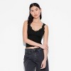 Women's Lace Trim Seamless Jersey Tank Top - Wild Fable™ - 2 of 4