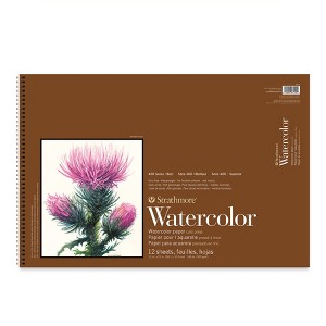 Strathmore 400 Series Watercolor Paper Pad, Cold Pressed, Top Wire Binding, 12 Sheet, 15x22 inch, 1 Count - 1 of 1