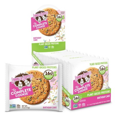 Lenny & Larry's Complete Vegan Cookie - Birthday Cake - 12ct