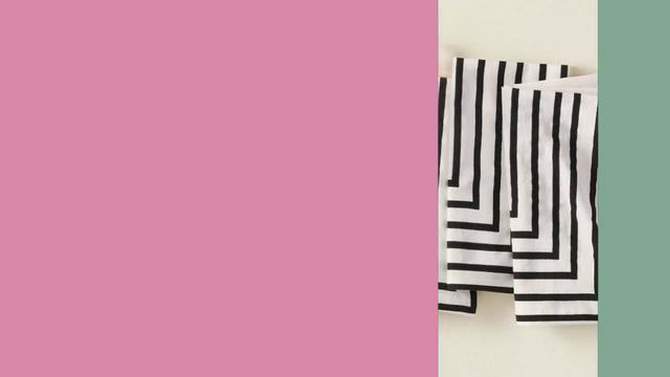4pk Cotton Striped Napkins Black/White - Opalhouse&#8482; designed with Jungalow&#8482;, 2 of 7, play video