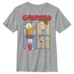 Boy's Garfield Colorful Character Portraits T-Shirt