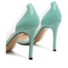 Candace Clear Patent Faux Leather Detail Pumps Women - 2 of 4