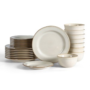 Stone Lain 24pc Comet Stoneware Dinnerware Set - 1 of 4