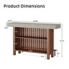 MAYEERTY Modern 2-Tier Home Bar Unit - Bar Table with Footrest - 4 of 4