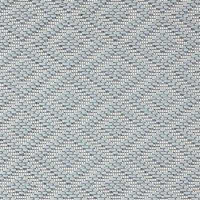 Blue and Cream Geometric 8' x 10' Indoor/Outdoor Rug