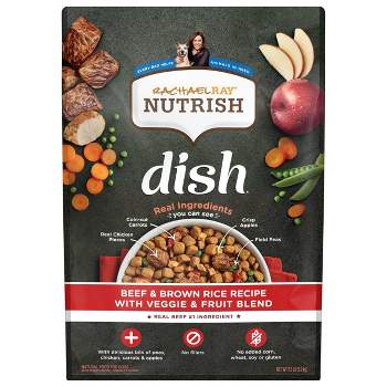 Rachael Ray Nutrish Dish Beef & Brown Rice Recipe with Vegetable & Fruit Blend Super Premium Dry Dog Food - 11.5lbs