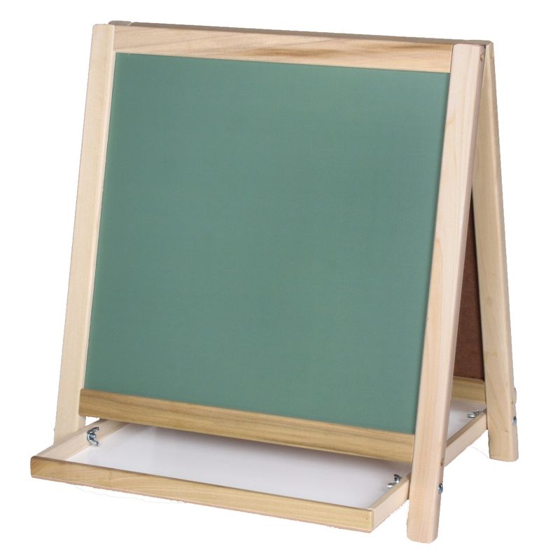 Crestline Products Magnetic Table Top Easel, Chalkboard/Whiteboard, 18.5" x 18", 2 of 5