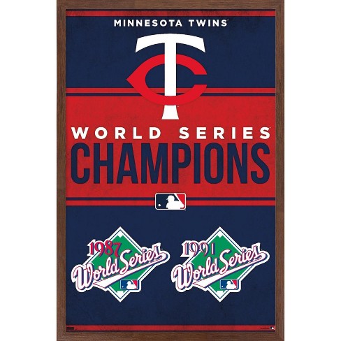 Trends International Mlb Minnesota Twins - Champions 23 Framed Wall ...