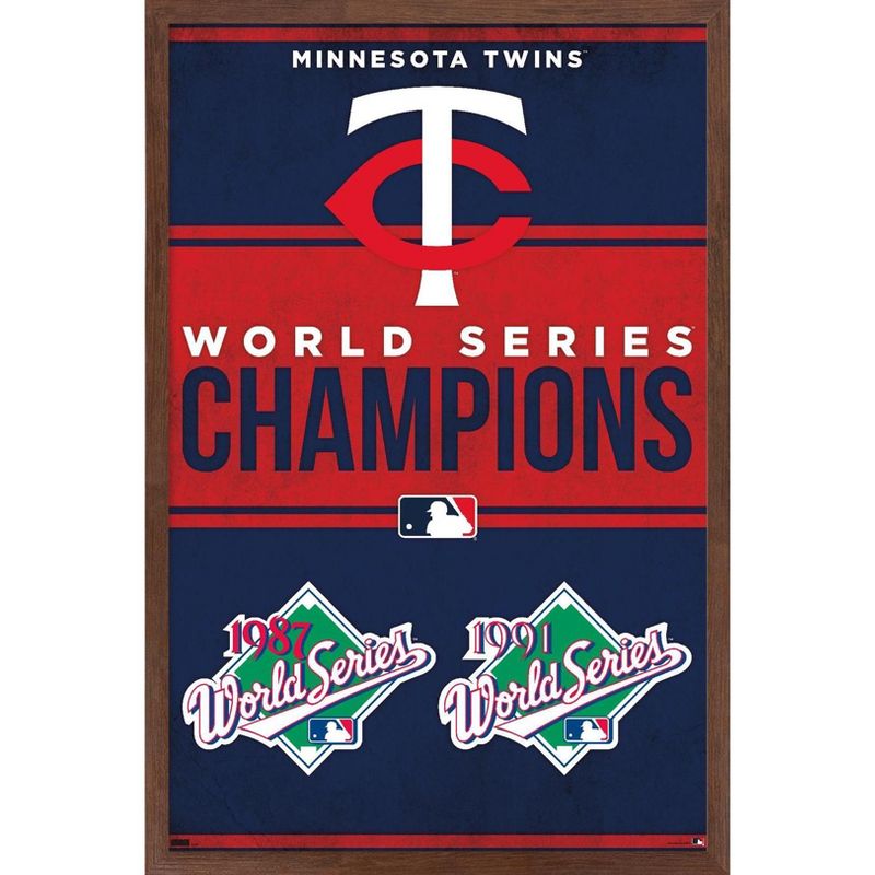 Trends International MLB Minnesota Twins - Champions 23 Framed Wall Poster Prints, 1 of 7