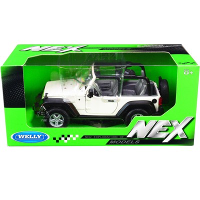 Jeep Wrangler Rubicon White "NEX Models" 1/24 Diecast Model Car by Welly