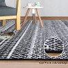 Boho Area Rug, Neutral Black Low Pile Washable Carpet, Non-Slip Non-Shedding Indoor Rug for Living Room, Bedroom, Kitchen, Bathroom - 3 of 4