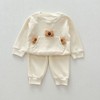 MyKids-USA Casual and Versatile Two-Piece Set: Teddy Top Pullover and Pants for Baby and Toddlers - 2 of 4