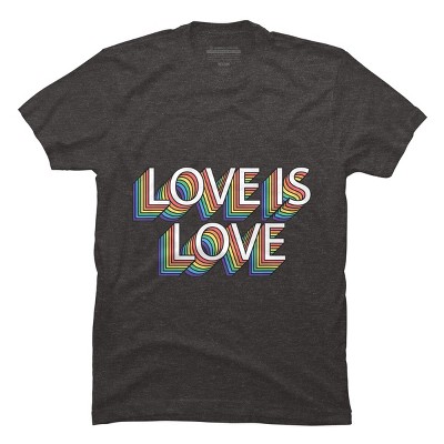 Design By Humans Retro Love Is Love Pride By Dudleyjazt-shirt ...