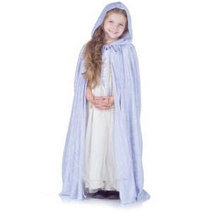 Underwraps Light Blue Panne Girls' Costume Cape - 1 of 1