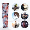 Unique Bargains Basketball Sports Camouflage Cooling Arm Elbow Compression Sleeve Red 1 Pair - 2 of 4