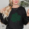 Simply Sage Market Leopard Shamrock Sweatshirt - L - Midnight - 2 of 4