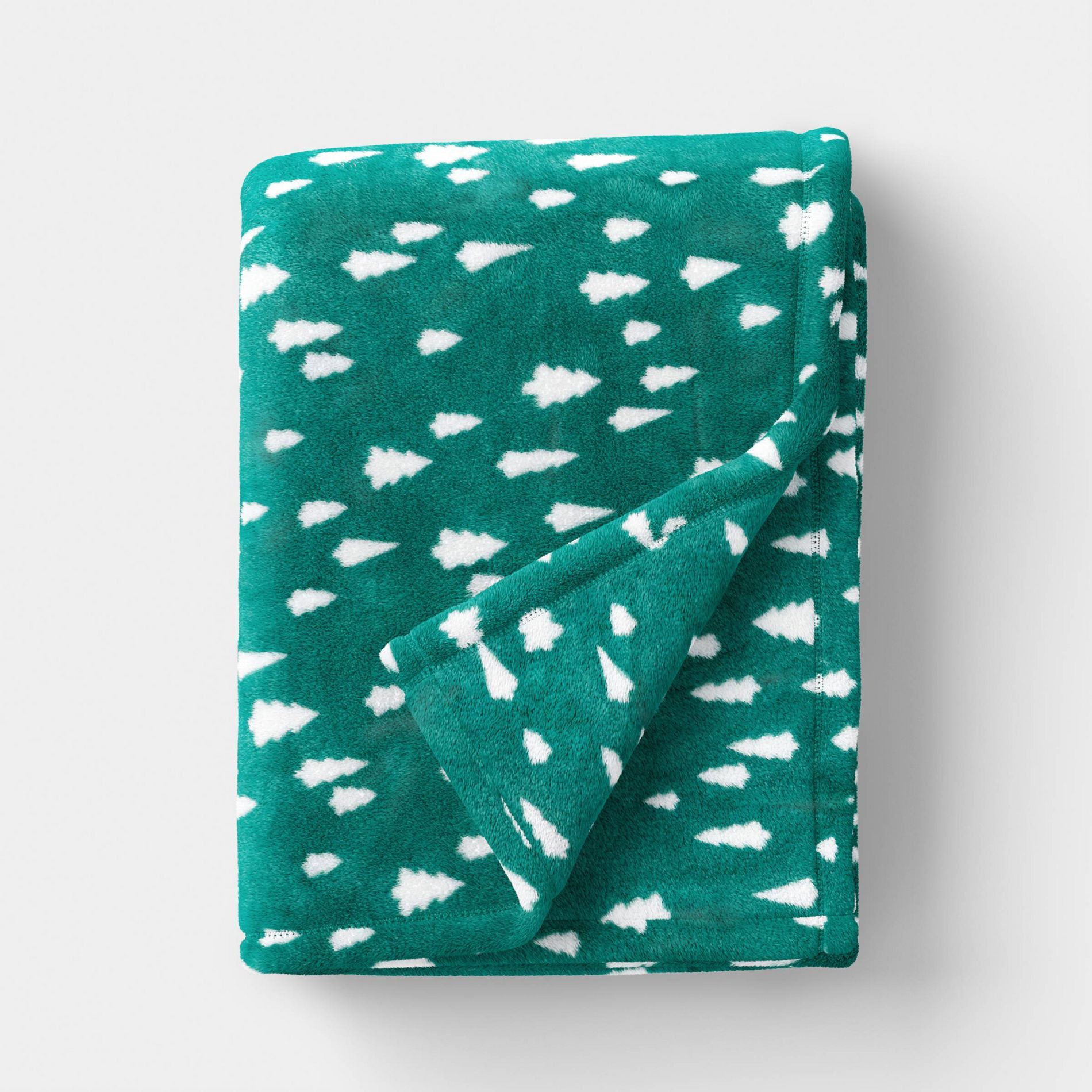 Christmas Trees Plush Throw Blanket - Wondershop™