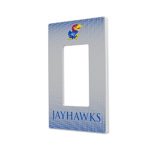 NCAA Big 12 Universities Linen Hidden-Screw Light Switch Plate for Single Rocker - 1 of 4
