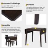 3-Piece Dining Set with Drop Leaf Table and 2 Upholstered Chairs - 3 of 4