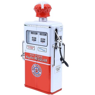 1954 Tokheim 350 Twin Gas Pump "Red Crown Gasoline" White & Red "Vintage Gas Pumps" Series 17 1/18 Diecast Replica by Greenlight