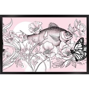 Trends International Sofia Castellanos - Fish Dance Framed Wall Poster Prints - 1 of 4