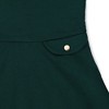 Hope & Henry Girls' Fit and Flare Ponte Dress with Faux Fur, Infant - 3 of 4
