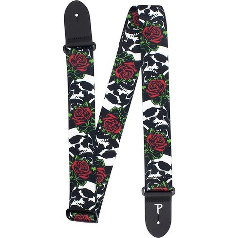 Perri's Skull & Roses Polyester Guitar Strap Black 2 in. - image 1 of 3