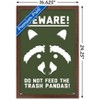 Trends International Lunch Hour Productions - Trash Panda Framed Wall Poster Prints - 3 of 4