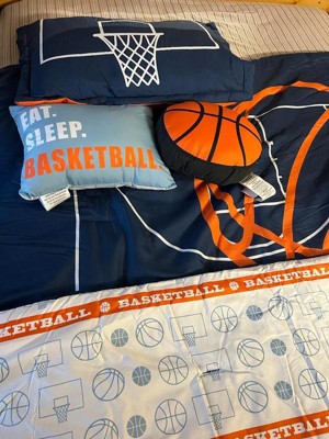  Castle Fairy Kids Basketball Court Print Comforter Set Twin  Size,Ball Sports Games Themed Bedding Comforters Bedroom Decor,Orange  Basketball and Hoop Microfiber Quilt/Duvet Set for Kids Teens,3pcs : Home &  Kitchen