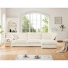 L-Shaped Cloud Couch,120" Corduroy Sectional Sofa with Convertible Ottoman,Deep Seat 3-Seater Sofa for Living Room-Baofuwish - 2 of 4