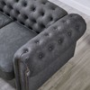NicBex 66.5 Inch Faux Leather Loveseat Sofa,2-Seat Upholstered Sofa for Living Room,Small Space,Office,Apartment - 4 of 4