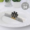 Big Dot of Happiness Adult 100th Birthday - Gold - Birthday Party Paper Napkin Holder - Napkin Rings - Set of 24 - 2 of 4