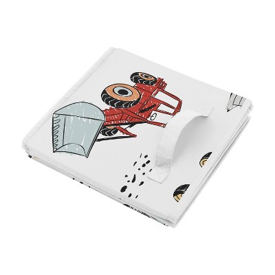 Construction Truck Kids' Fabric Storage Bin with Lid