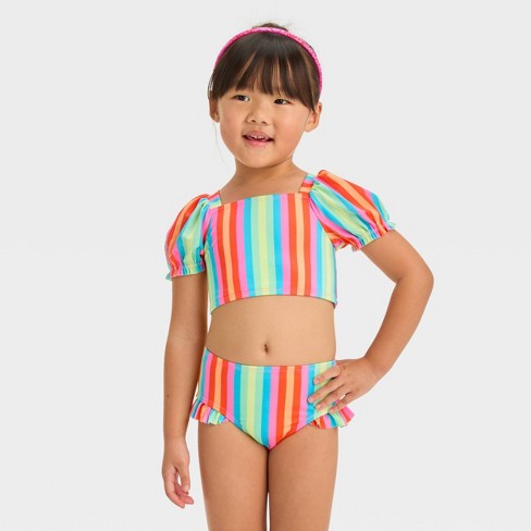 Shop Girl PURPLELOTU Toddler 100% Organic Cotton Fruit Bikini