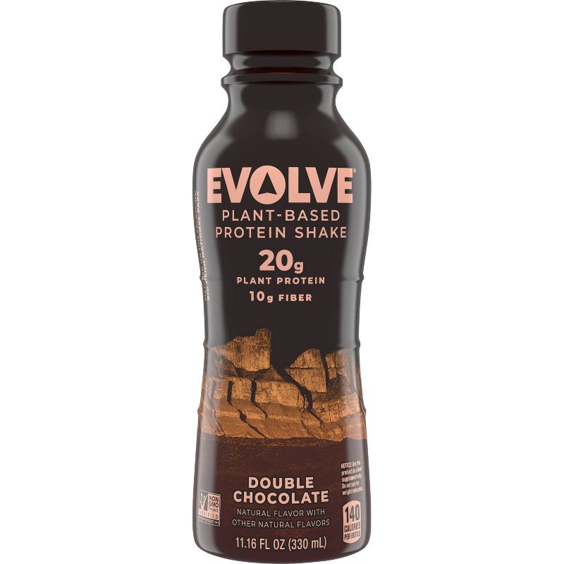 Evolve Double Chocolate Protein Shake - 11.16 fl oz Bottle, 1 of 4