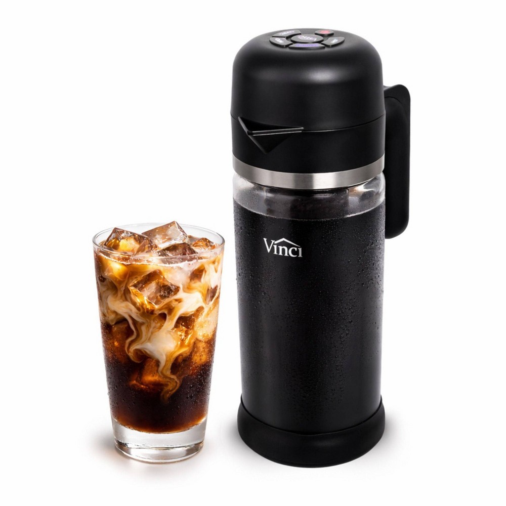 Vinci Housewares 1.4L Express Cold Brew Coffee Maker Black
