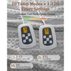 Heated Electric Throw Blanket, Waffle Electric Blanket with 6 Heat Settings & 4-Hour Auto-Off, Machine Washable, White - 2 of 4