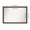 Amanti Art Maya Non-Beveled Framed Bathroom Vanity Wall Mirror - 3 of 4
